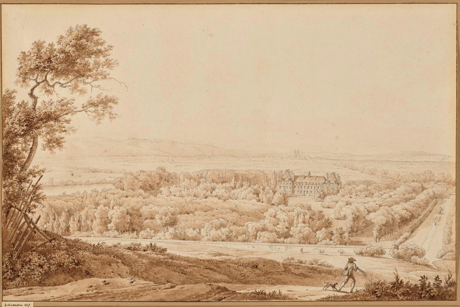 Vista del castello di Rosny sur Seine